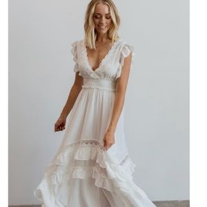 NWT: Baltic Born Jasmine Off White Dress - M